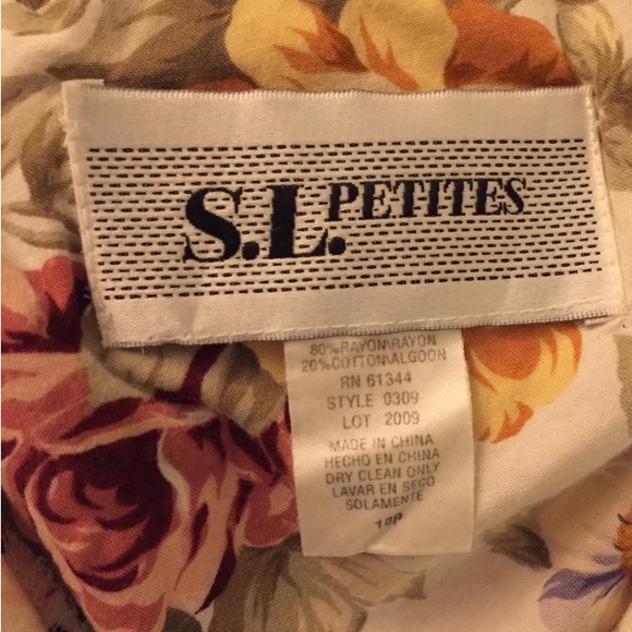 Floral Vintage Rayon Unique Jumpsuit - Picture 3 of 3